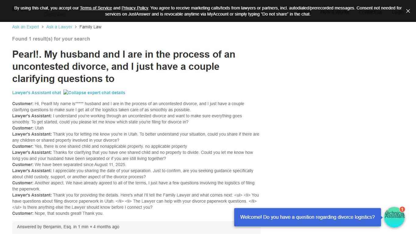 Uncontested Divorce in Utah: FAQs & Expert Guidance