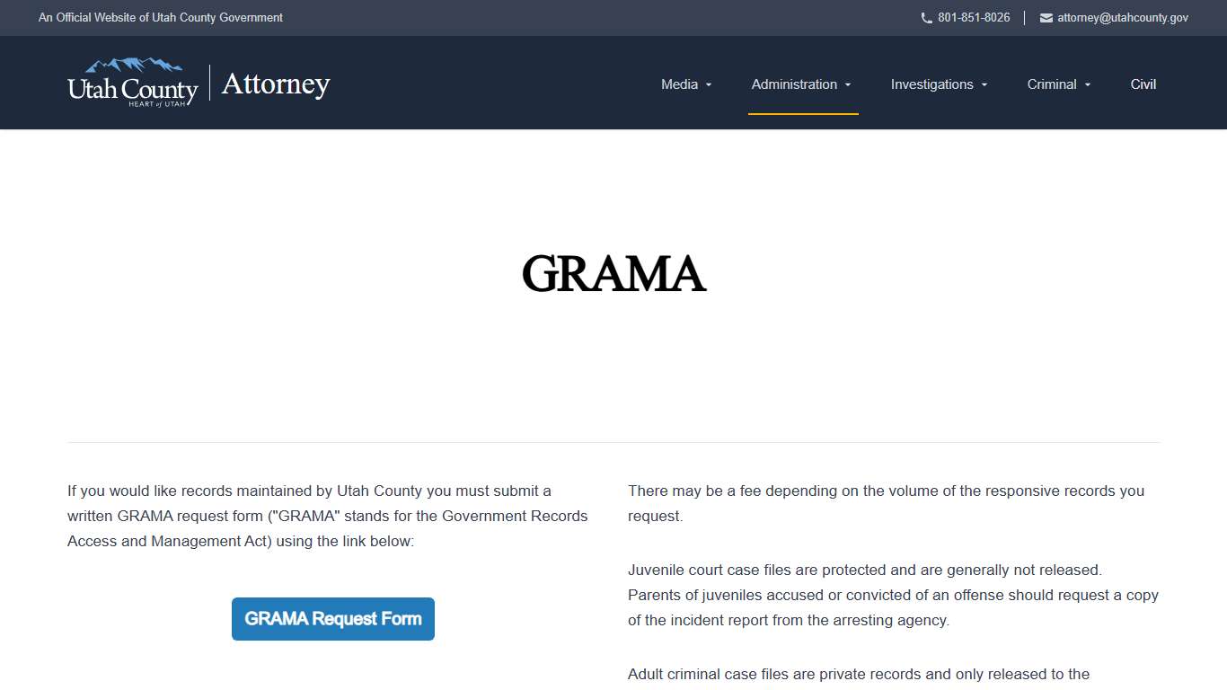 Utah County Attorney